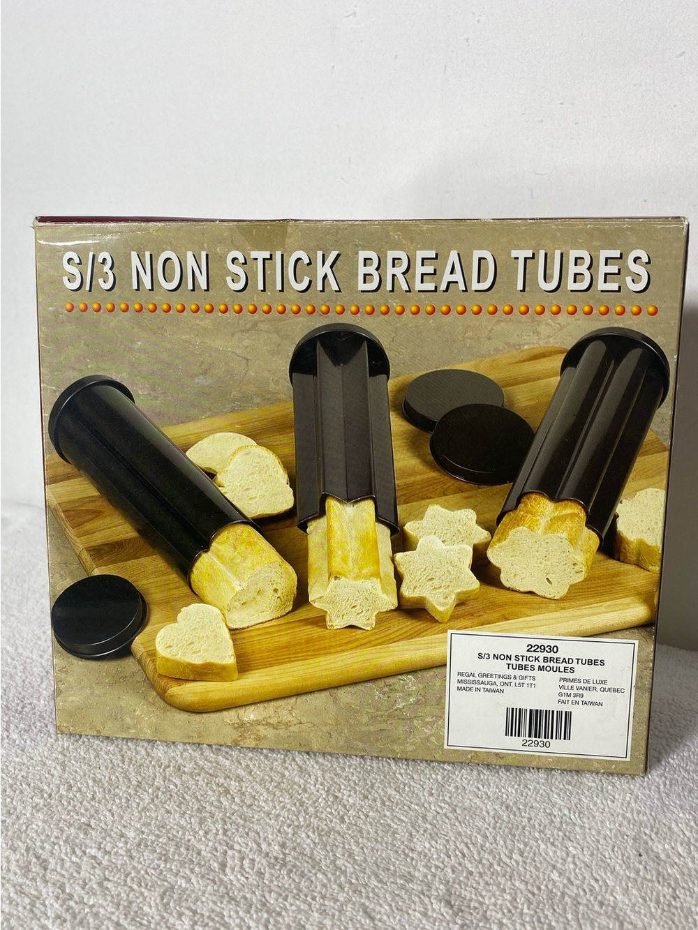 Vintage Regal Non Stick Shaped Bread Tubes Set Of 3 Star Heart Flower Complete